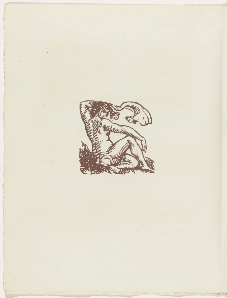 Vignette (folio 64 verso) from Les Amours (The Loves) by Émile Bernard, illustrated book, 1915