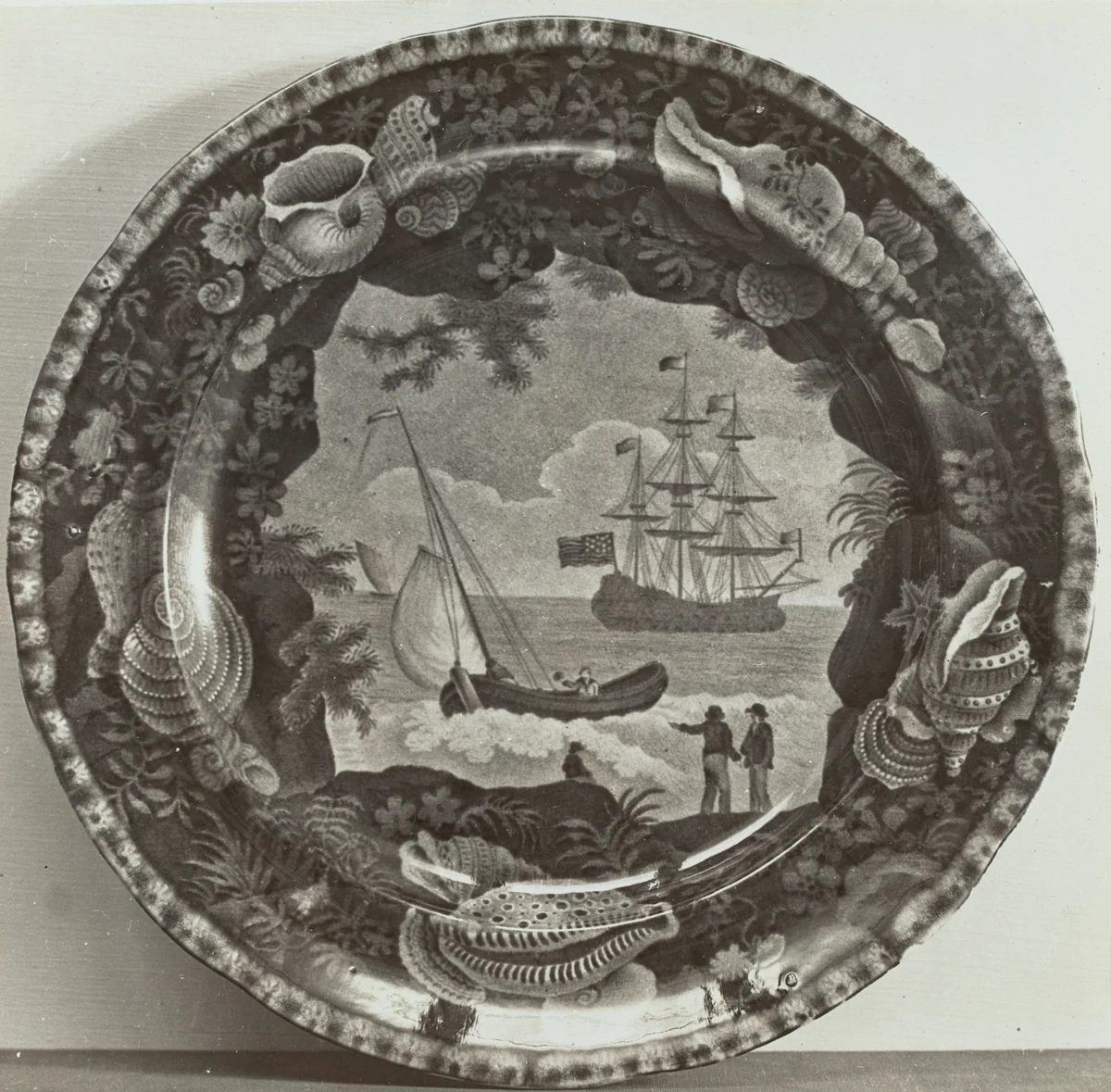 The Campus Plate by Helmut Hiatt, index of american design, 1936