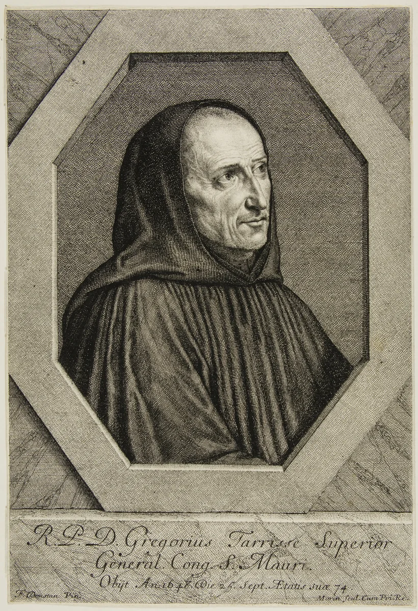 Dom Jean-Grégoire Tarisse by Jean Morin, print, 1610-1650