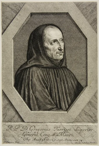 Dom Jean-Grégoire Tarisse by Jean Morin, print, 1610-1650