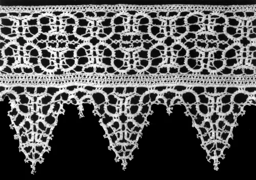 Border by Italy, textile, 1850-1900