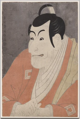 Ichikawa Ebizō IV (Danjurō) as Takemura Sadanoshin in The Loving Wife's Parti-Colored Reins by Tōshūsai Sharaku, print, 1794