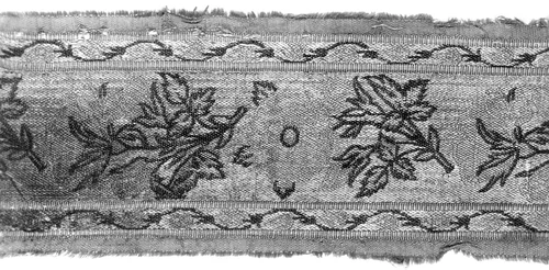 Fragment (Border) by Iran, textile, 1601-1700