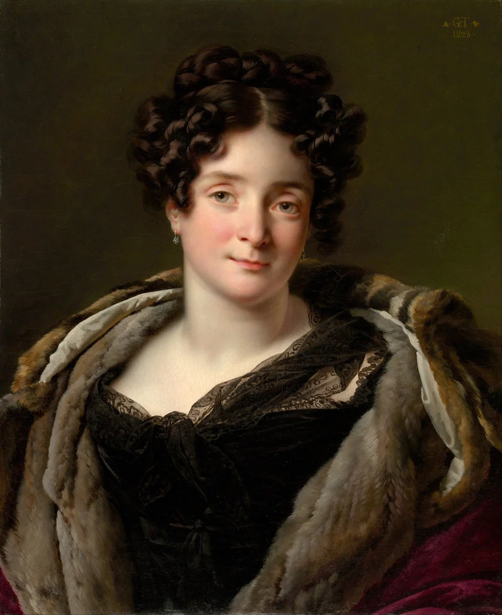 Madame Jacques-Louis-Étienne Reizet (Colette-Désirée-Thérèse Godefroy, 1782–1850) by Anne-Louis Girodet-Trioson, painting, 1823