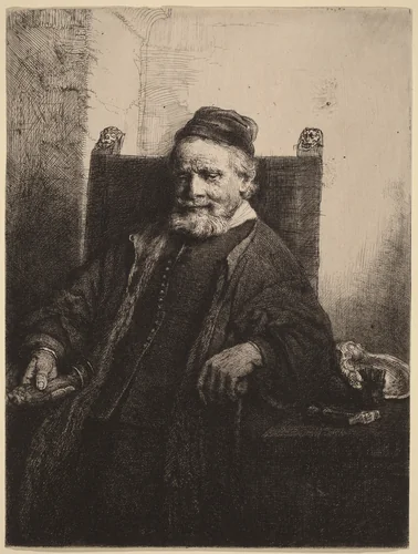 Jan Lutma by Rembrandt van Rijn, print, 1656