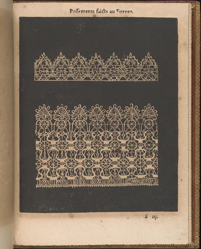 La Pratique de l'Aiguille, page 70 (recto) by Matthias Mignerak, book, 1605