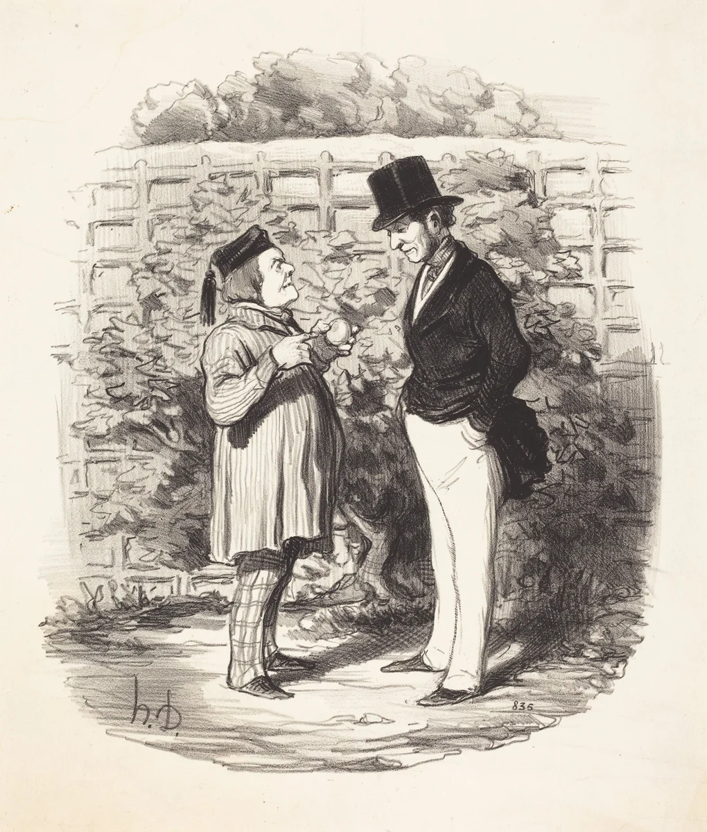 Monsieur voila vingt ans que je poursuis l'union de... by Honoré Daumier, print, 1846
