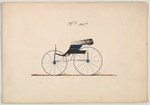 Design for Wagon, no. 946a by Brewster & Co., drawing, 1850-1870