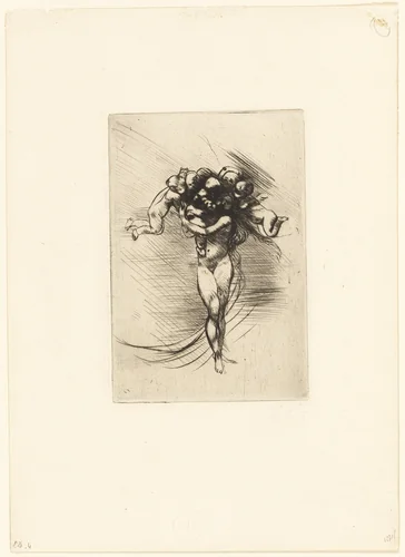 Springtime by Auguste Rodin, print, 1873-1883