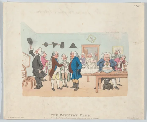 The Country Club by Thomas Rowlandson, print, 1803