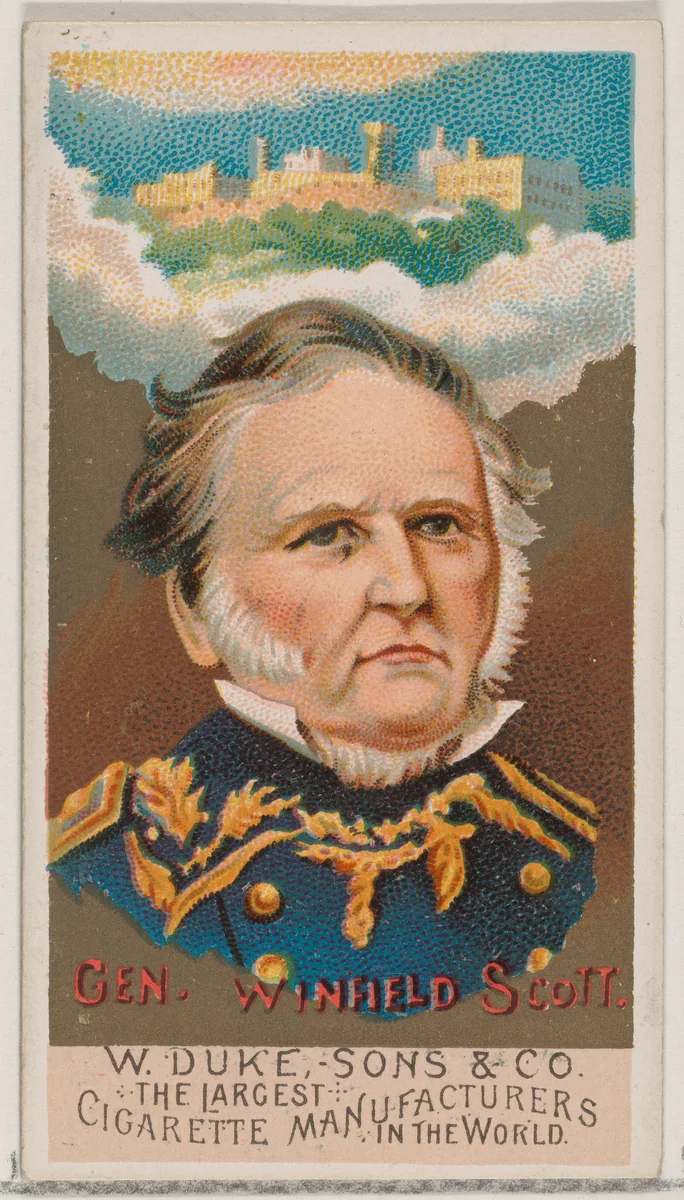 General Winfield Scott, from the series Great Americans (N76) for Duke brand cigarettes by W. Duke, Sons & Co., print, 1888