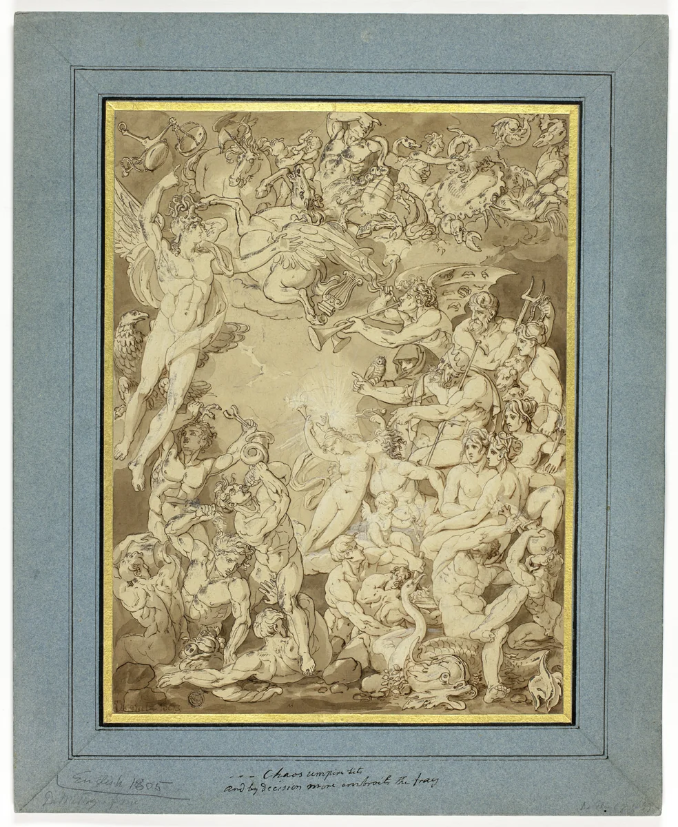 Chaos by Joshua Cristall, drawing, 1805