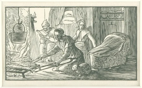 Februari by Dirck de Bray, print, 1635-1694