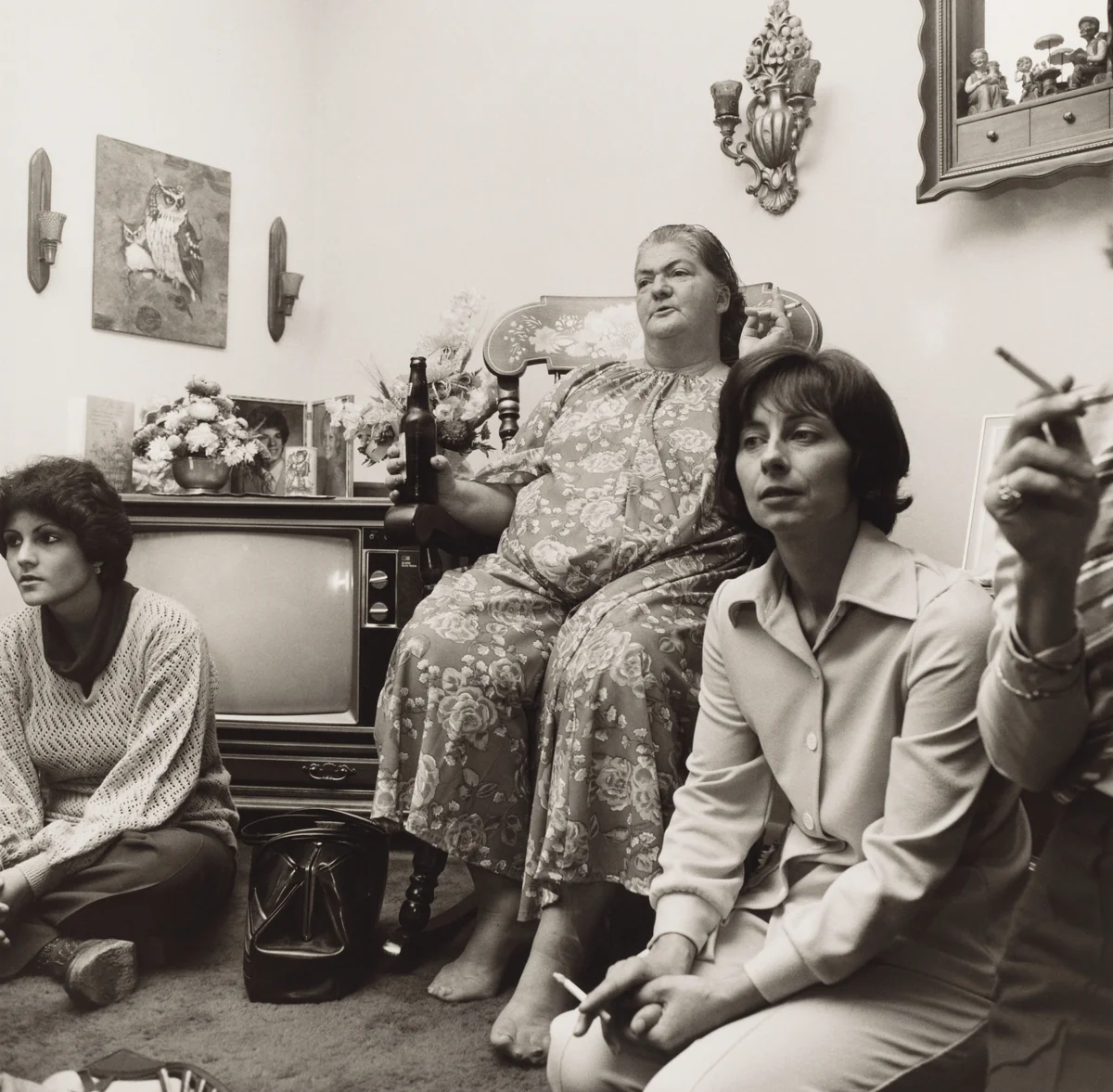 William Miller and Family, Twentieth-Anniversary Party, Martins Creek, Pennsylvania by Larry Fink, photograph, 1978