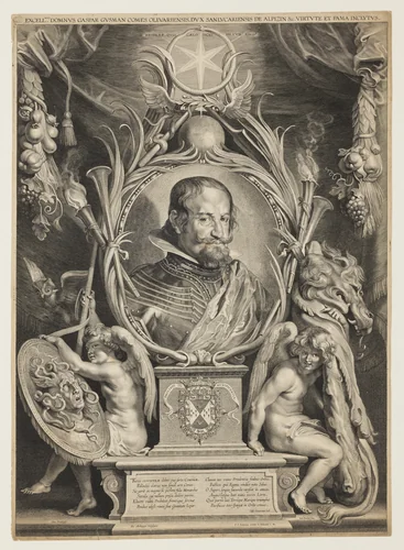 Gaspar de Gusman, Count of Olivarez by Paulus Pontius, print, 1626