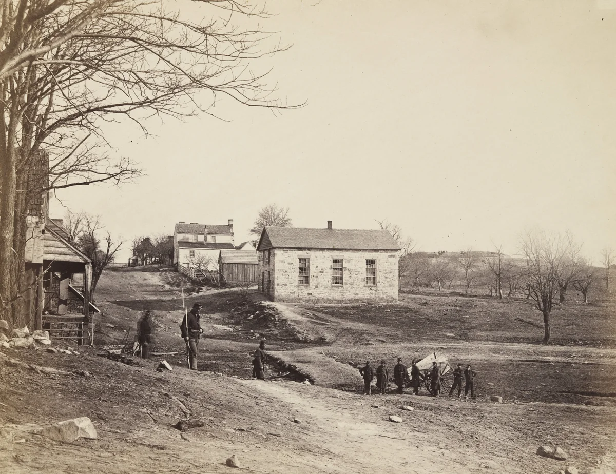 Stone Church, Centreville, Virginia by Alexander Gardner, photograph, 1862
