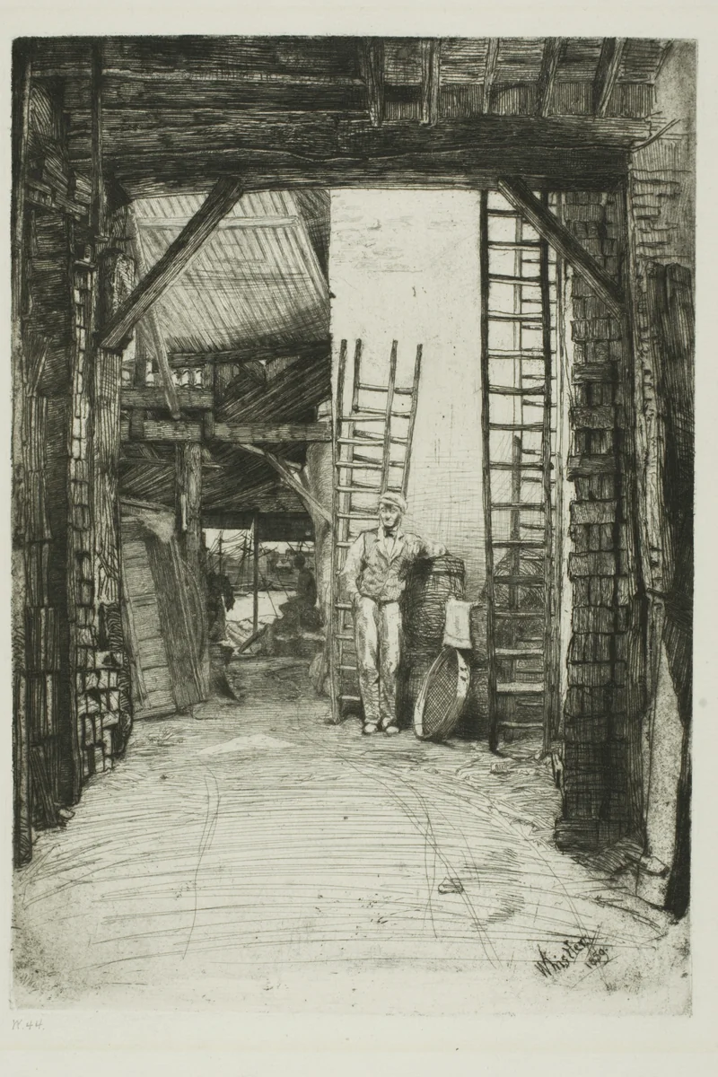 The Lime-Burner by James McNeill Whistler, print, 1859