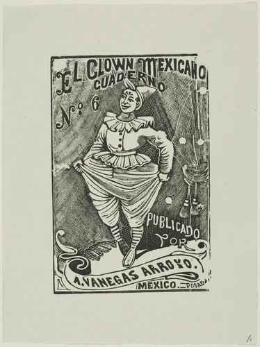 Mexican Clown, no 6 by José Guadalupe Posada, print, 1871-1913