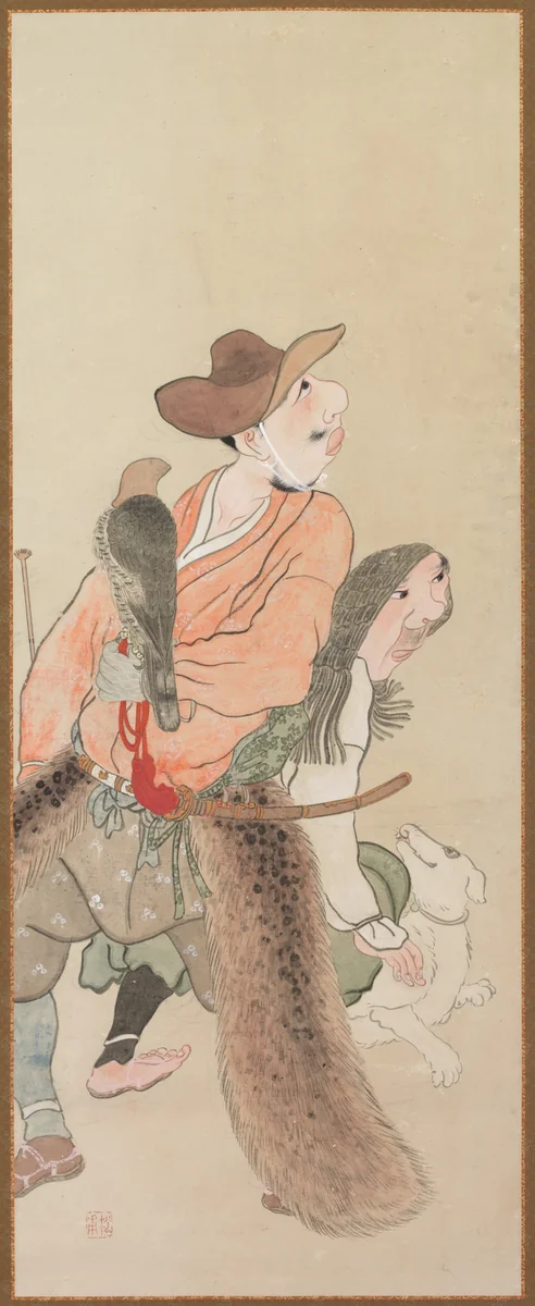 Genre Figures by Takebe Sōchō, painting, 1811-1821