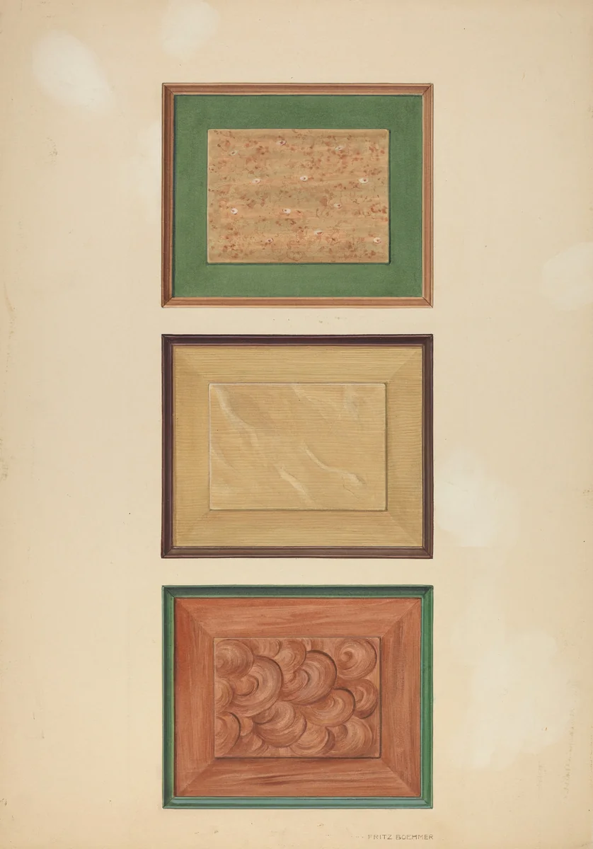 Zoar Door Panels by Fritz Boehmer, index of american design, 1937
