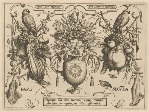 Archetypa studiaque patris Georgii Hoefnagelii [Part 2, Title Page] by Jacob Hoefnagel; Joris Hoefnagel, print, 1592