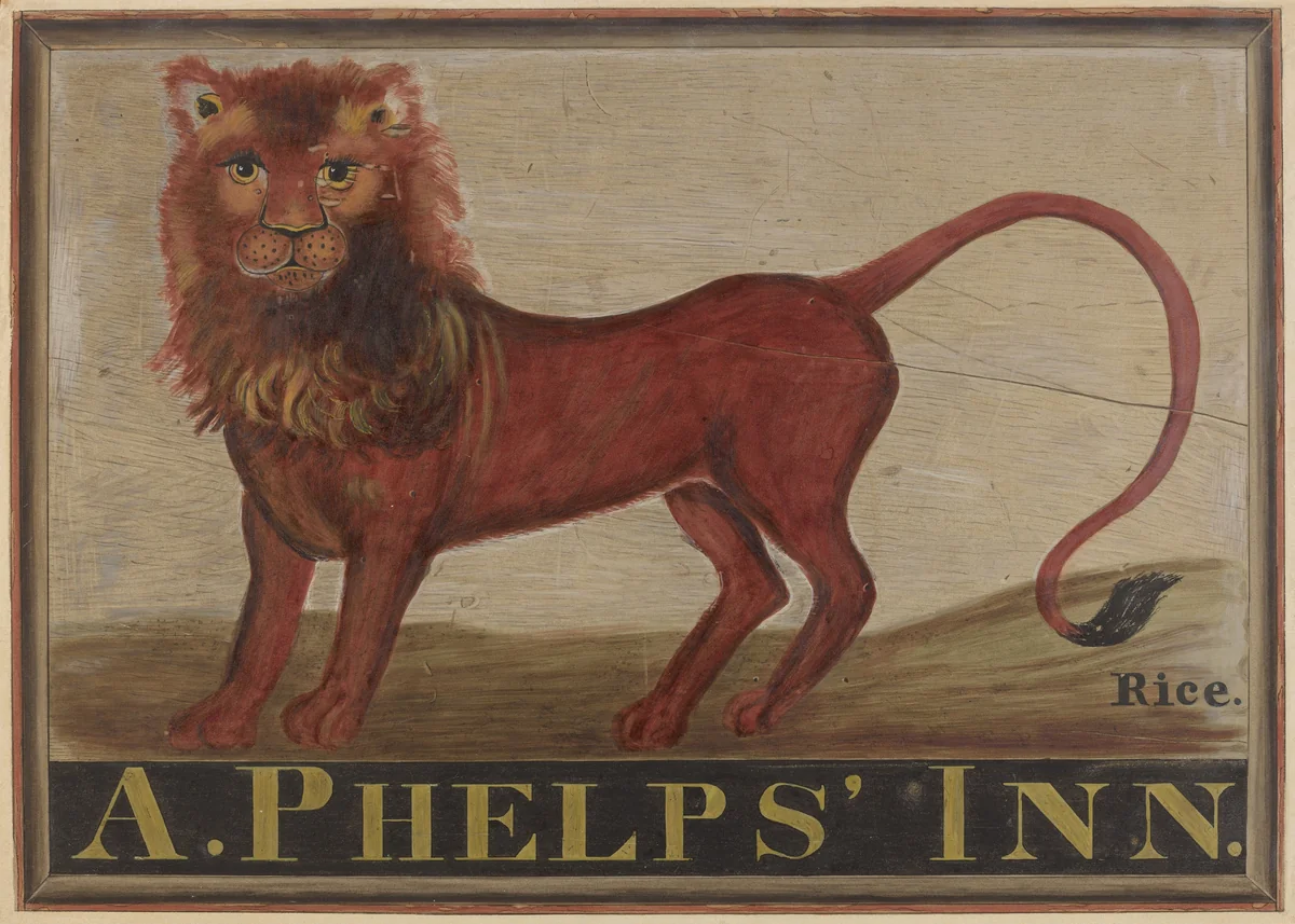 Red Lion Inn Sign by Martin Partyka, index of american design, 1939
