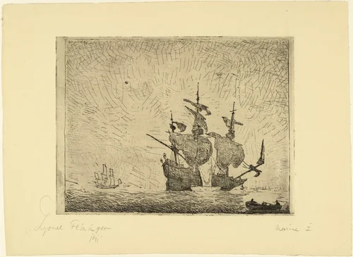 Marine, I by Lyonel Feininger, print, 1911