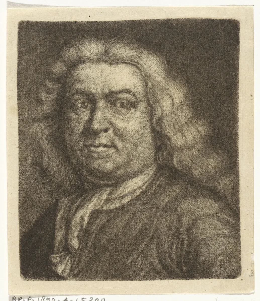 Portret van Johannes Jacobus Vitriarius by Johannes de Groot, print, 1698-1776