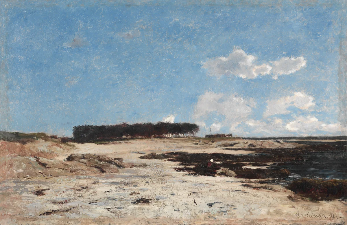 Pointe de Cabellou, Brittany by William L Picknell, painting, 1881