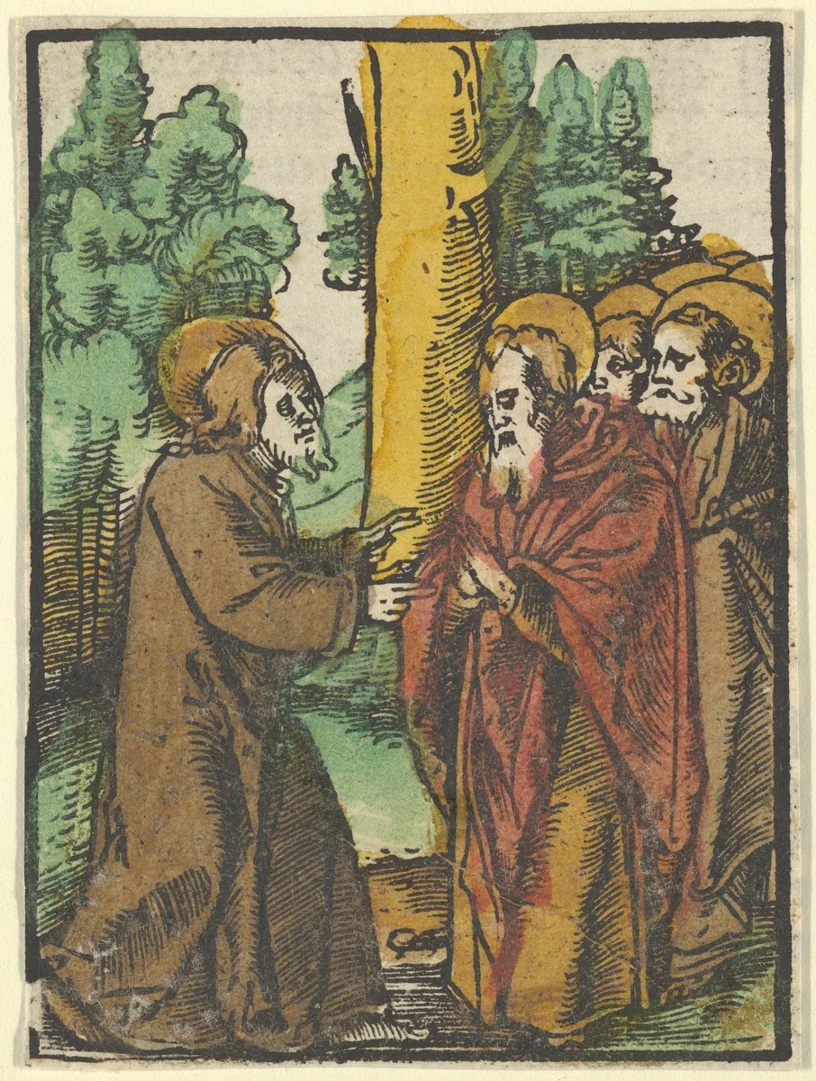 Christ Teaching the Disciples, 1, from Das Plenarium by Hans Schäufelein, print, 1517