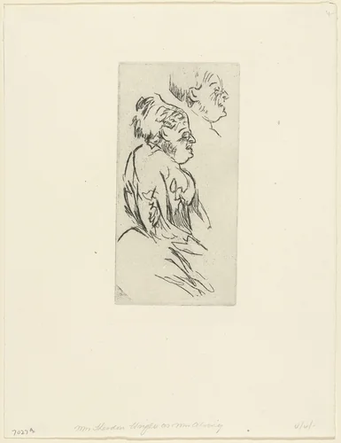 Mrs. Theodore Wright as Mrs. Alling by Walter Richard Sickert, print, 1910