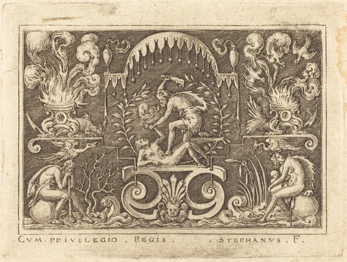 Death of Abel by Etienne Delaune, print, 1519-1583