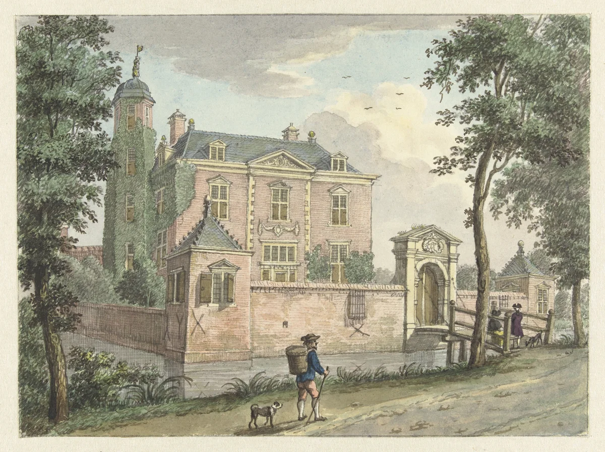 Het Huis Berendrecht by Jan de Beijer, drawing, 1749