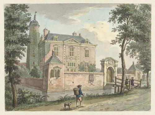 Het Huis Berendrecht by Jan de Beijer, drawing, 1749