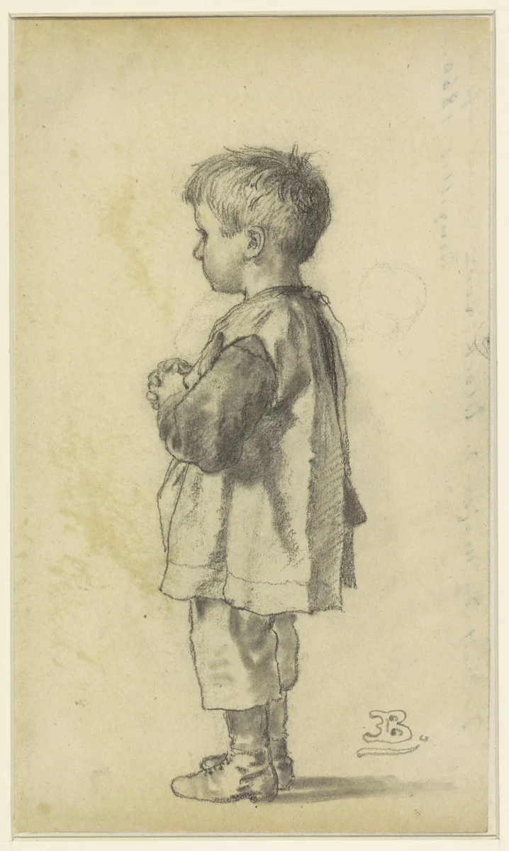 Portret van George Jean Guillaume de Block-Loor als kind by Eugène François de Block, drawing, 1860