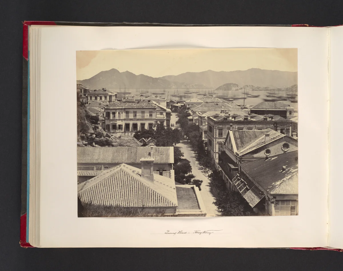 Queens Road, Hong Kong by John Thomson, photograph, 1865