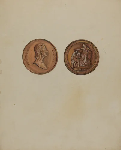 Medal (Bronze) by Vincent Murphy, index of american design, 1936