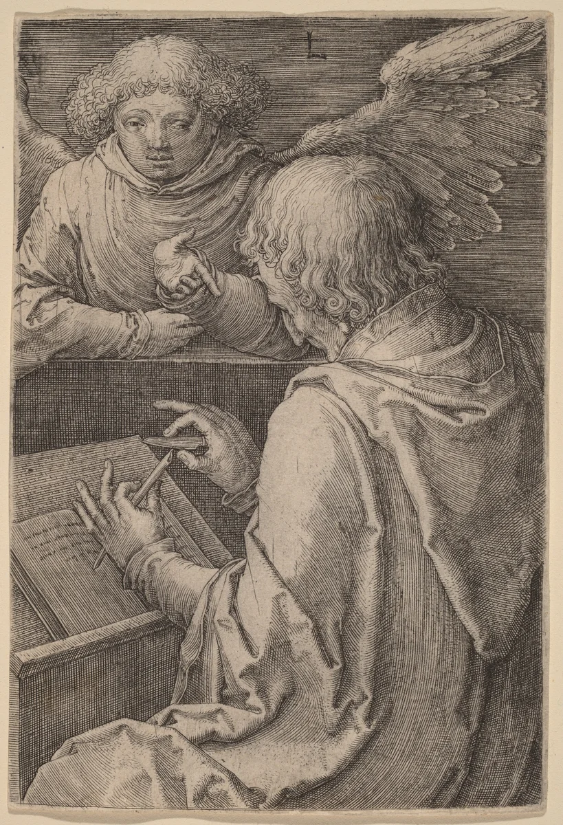 Saint Matthew by Lucas van Leyden, print, 1518
