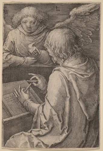 Saint Matthew by Lucas van Leyden, print, 1518