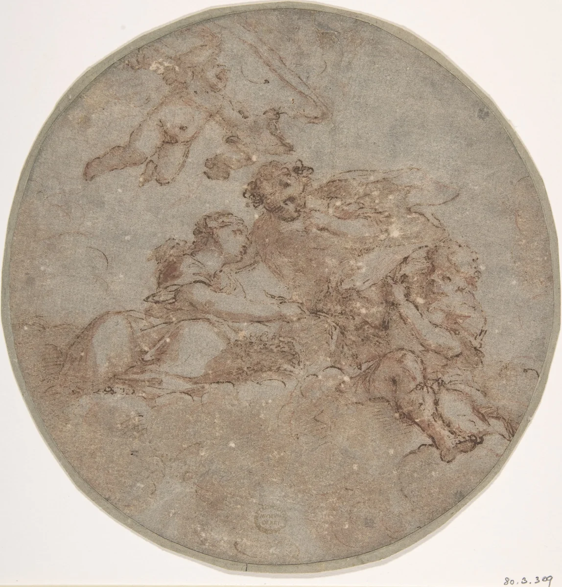 Design for a Ceiling by anonymous, drawing, 1600-1700