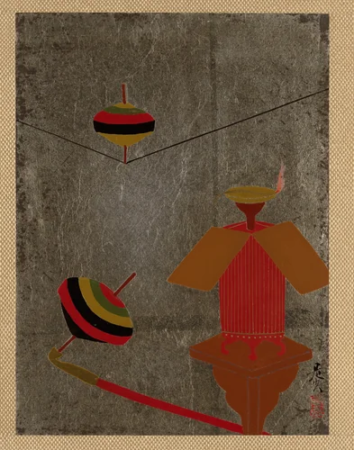 Tops by Shibata Zeshin (柴田是真), painting, 1807-1868