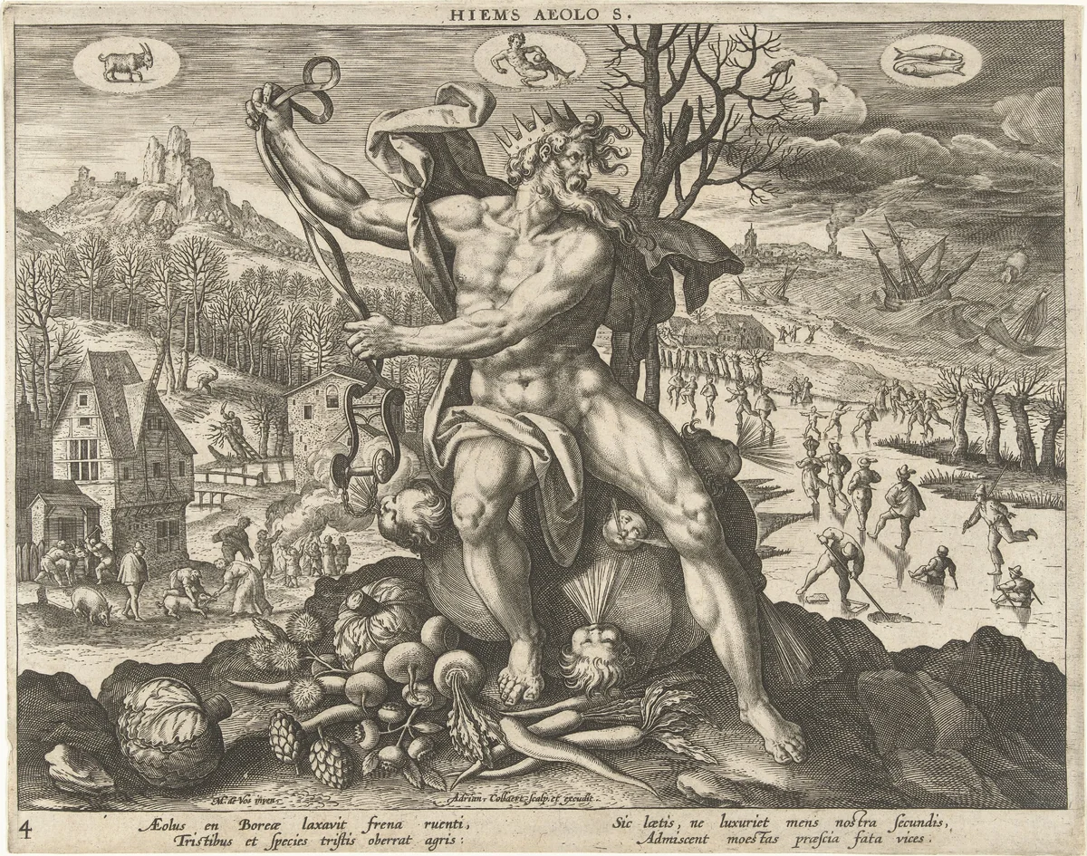 Winter by Unknown, print, 1570-1618