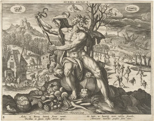 Winter by Unknown, print, 1570-1618