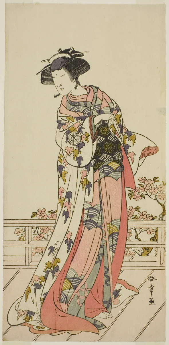 The Actor Nakamura Tomijuro I in an Unidentified Role by Katsukawa Shunsho (勝川 春章), print, 1772-1782