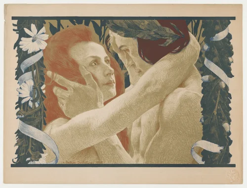 Enigma, from "L'Estampe Moderne" by Henri-Jules-Ferdinand Bellery-Desfontaines, print, 1898