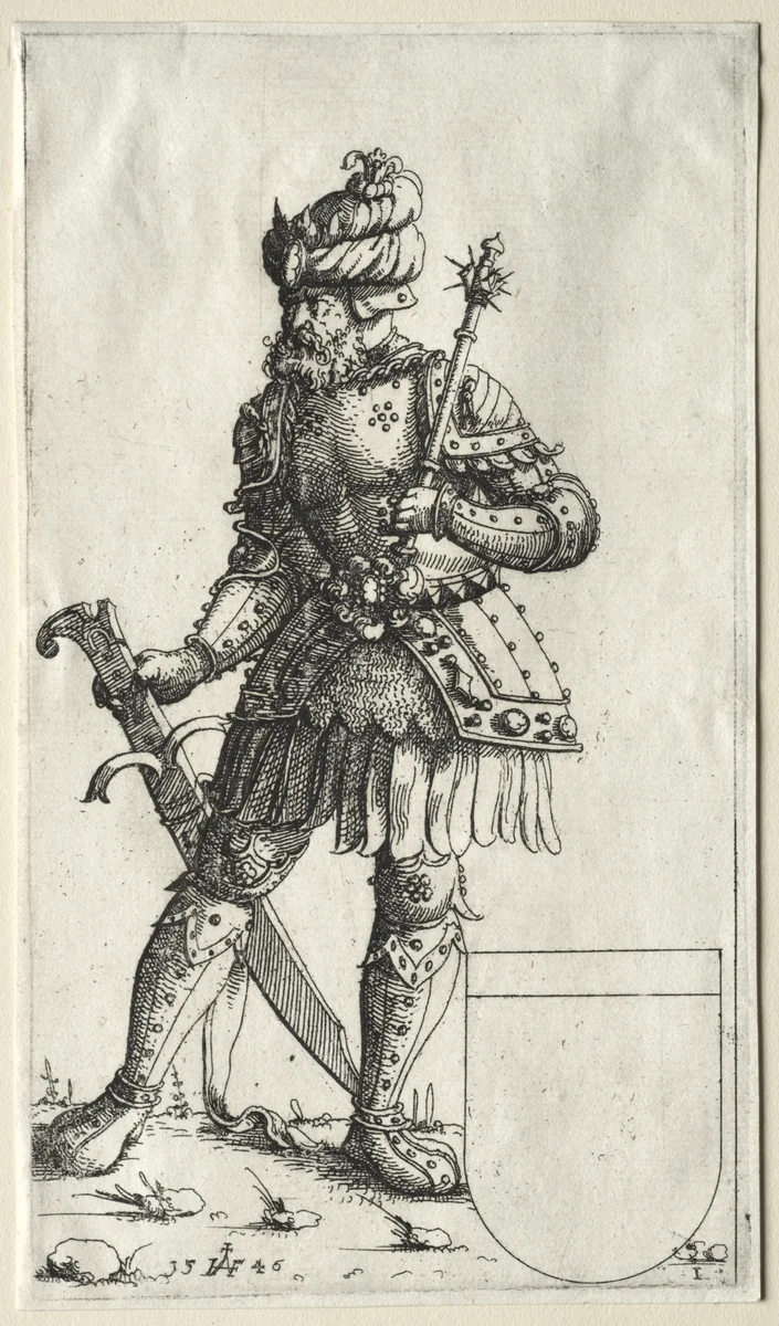 Sigismund II, King of Poland by Augustin Hirschvogel, print, 1546