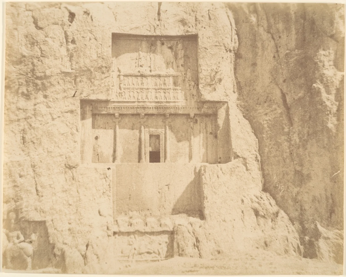 (11) [Naksh-i Rustam] by Luigi Pesce, photograph, 1840-1869