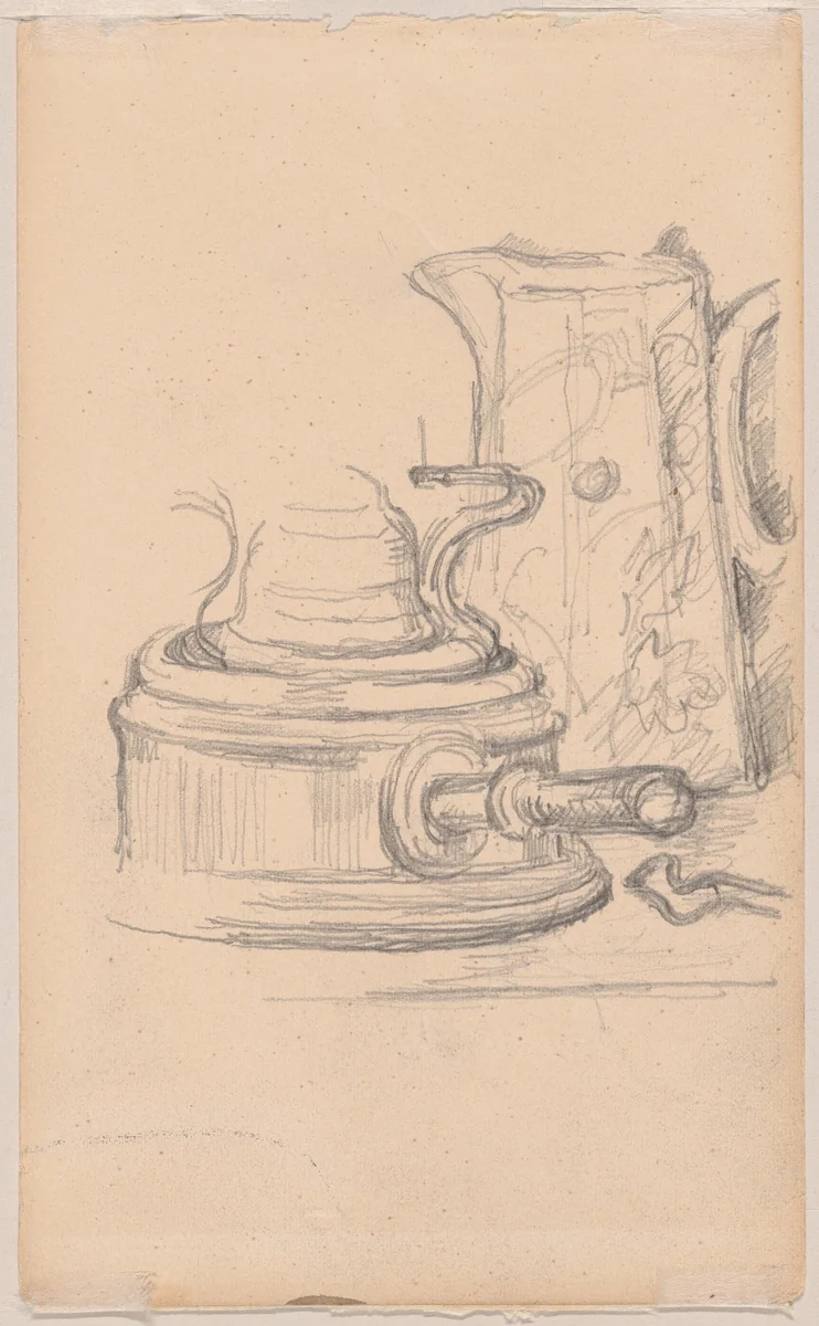 Milk Jug and Spirit Stove by Paul Cézanne, drawing, 1879-1882