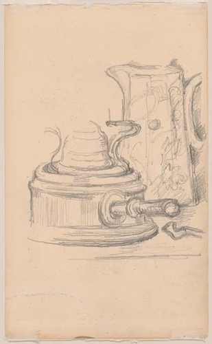 Milk Jug and Spirit Stove by Paul Cézanne, drawing, 1879-1882