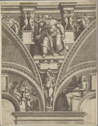 Profeet Ezechiel by Unknown, print, 1540